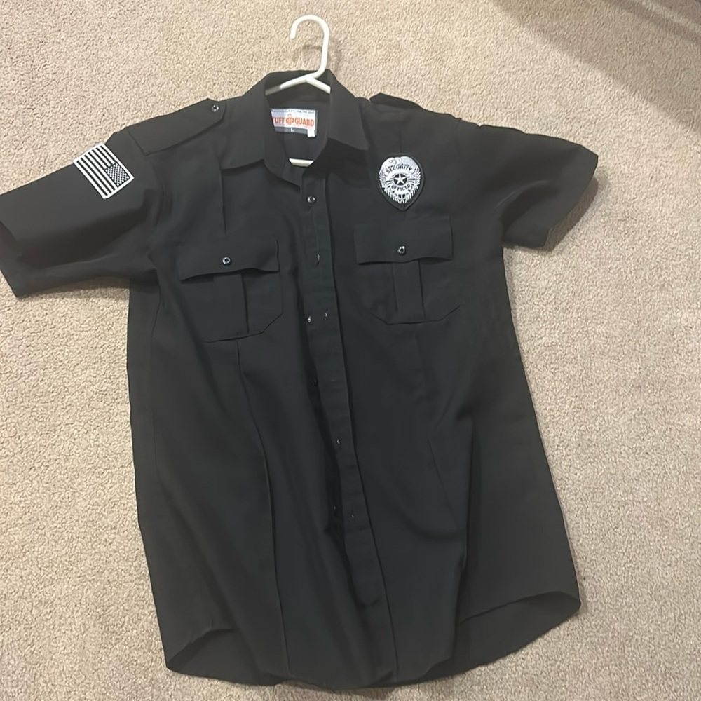 Black Security uniform shirt